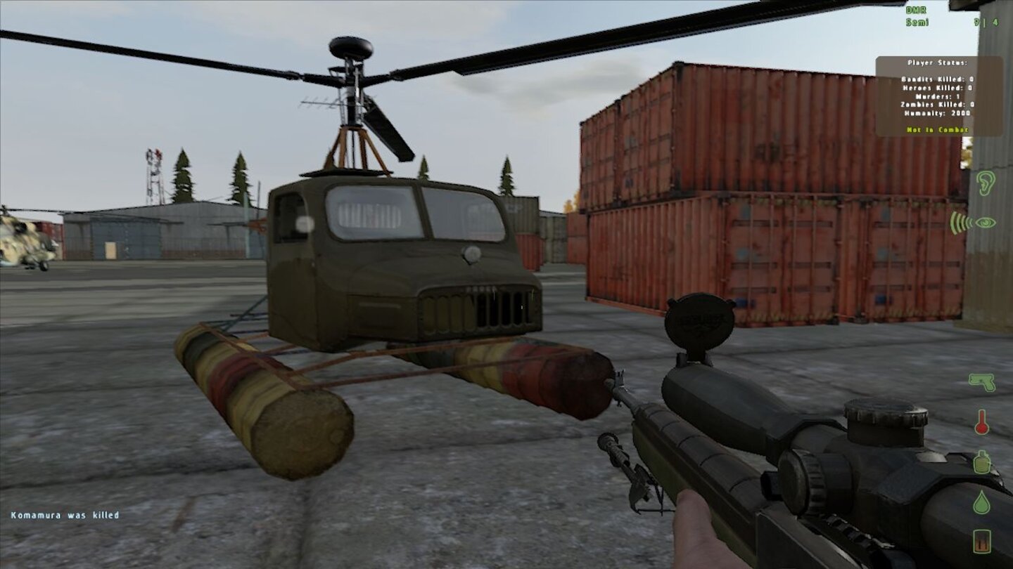 Hybrid...oder dieser Lastwagen-Heli-Hybrid wirken tatsächlich so, als hätten Überlebende aus der Not eine Tugend gemacht.