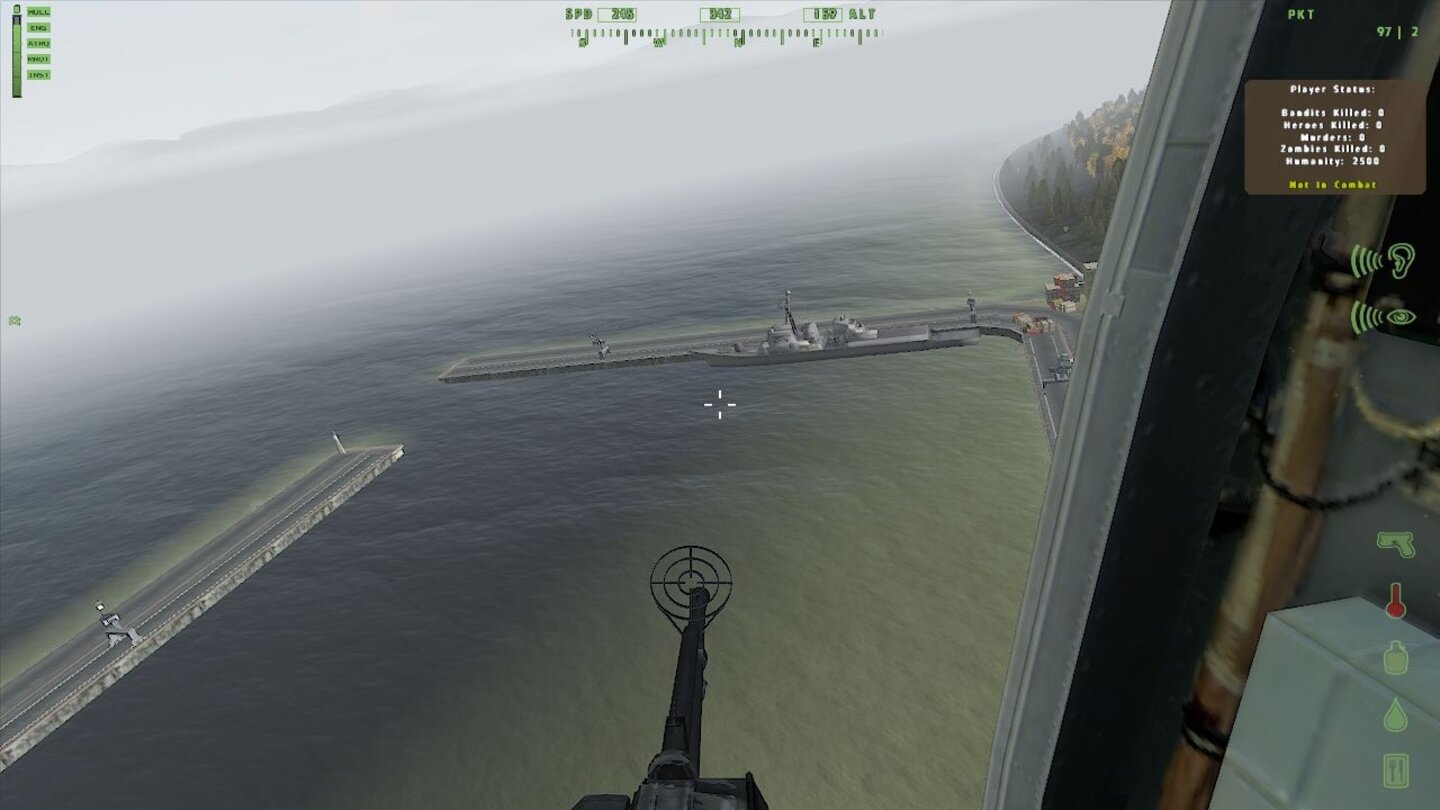 BattleshipDie Schlachtschiffe rund um die Inseln sind leider nur Zierde. Krieg zur See kann in DayZ Origins nicht gefürt werden.