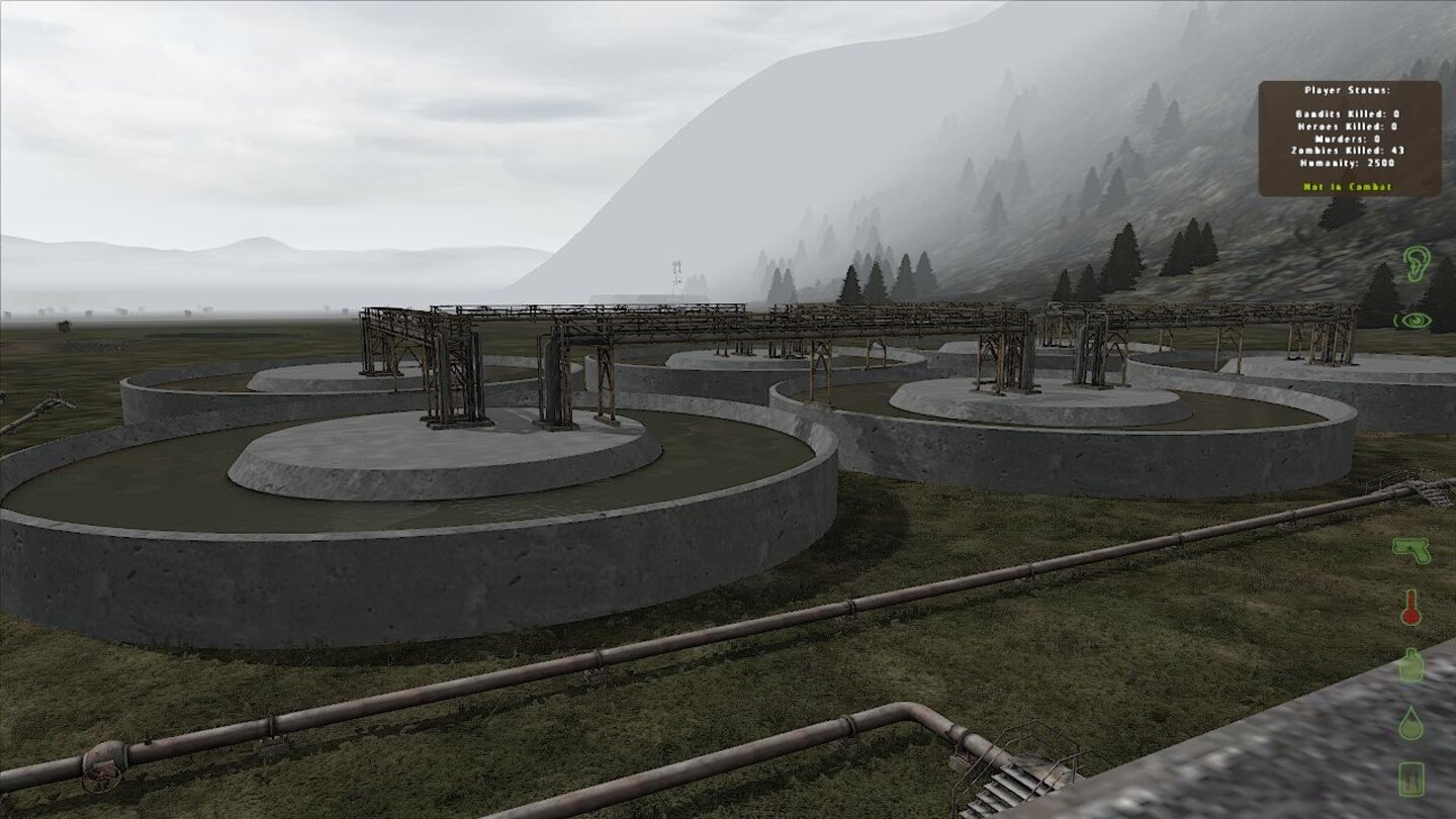 Hier stinktsIn DayZ Origins finden sich auch mehrere Großbauten, wie etwa dieses Klärwerk....