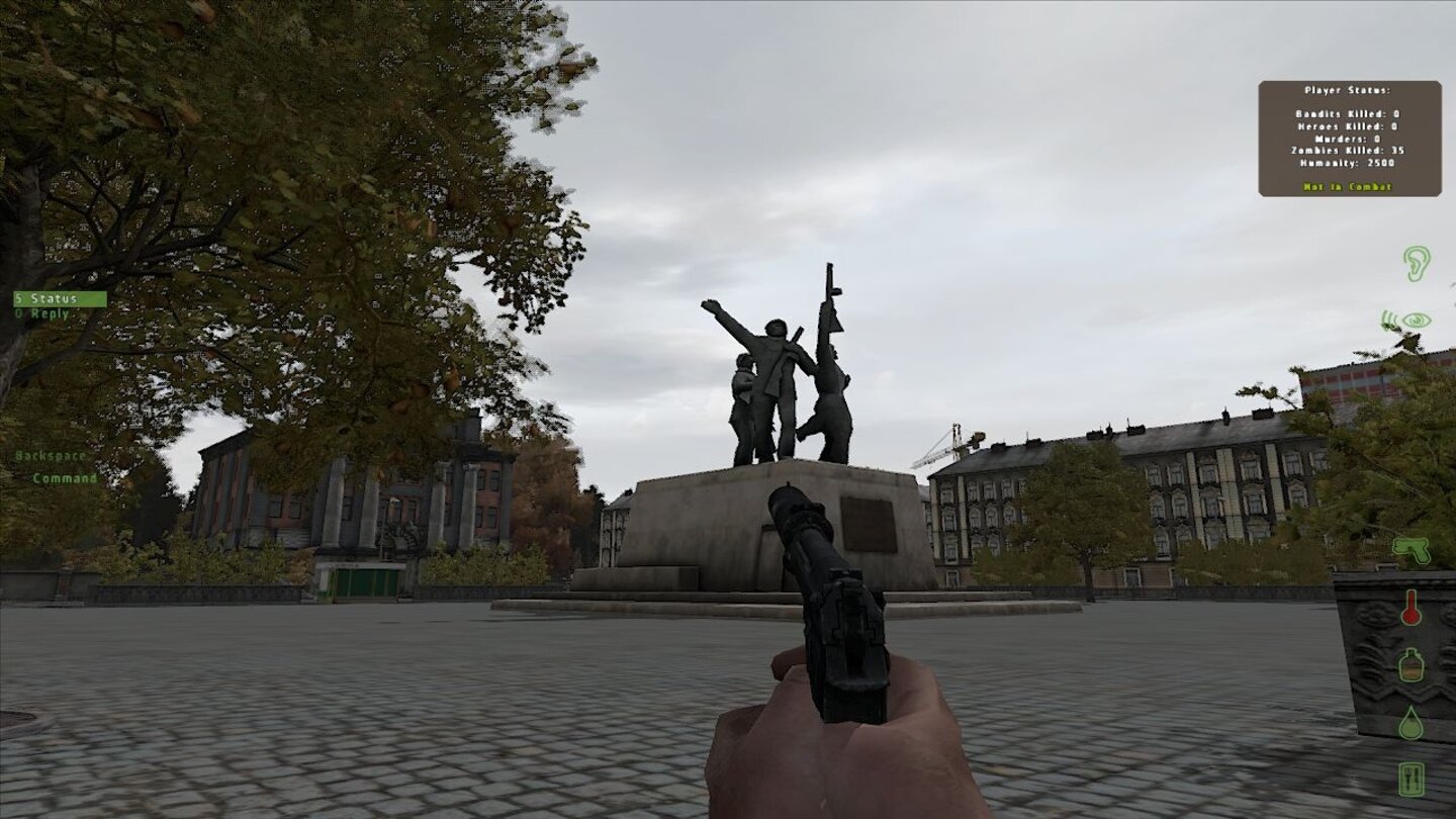 KriegsheldenNeben Bildern von Stalin, Lenin und Co. befinden sich auf öffentlichen Plätzen auch gern Statuen mit sozialistischen Motiven in heroischer Pose.