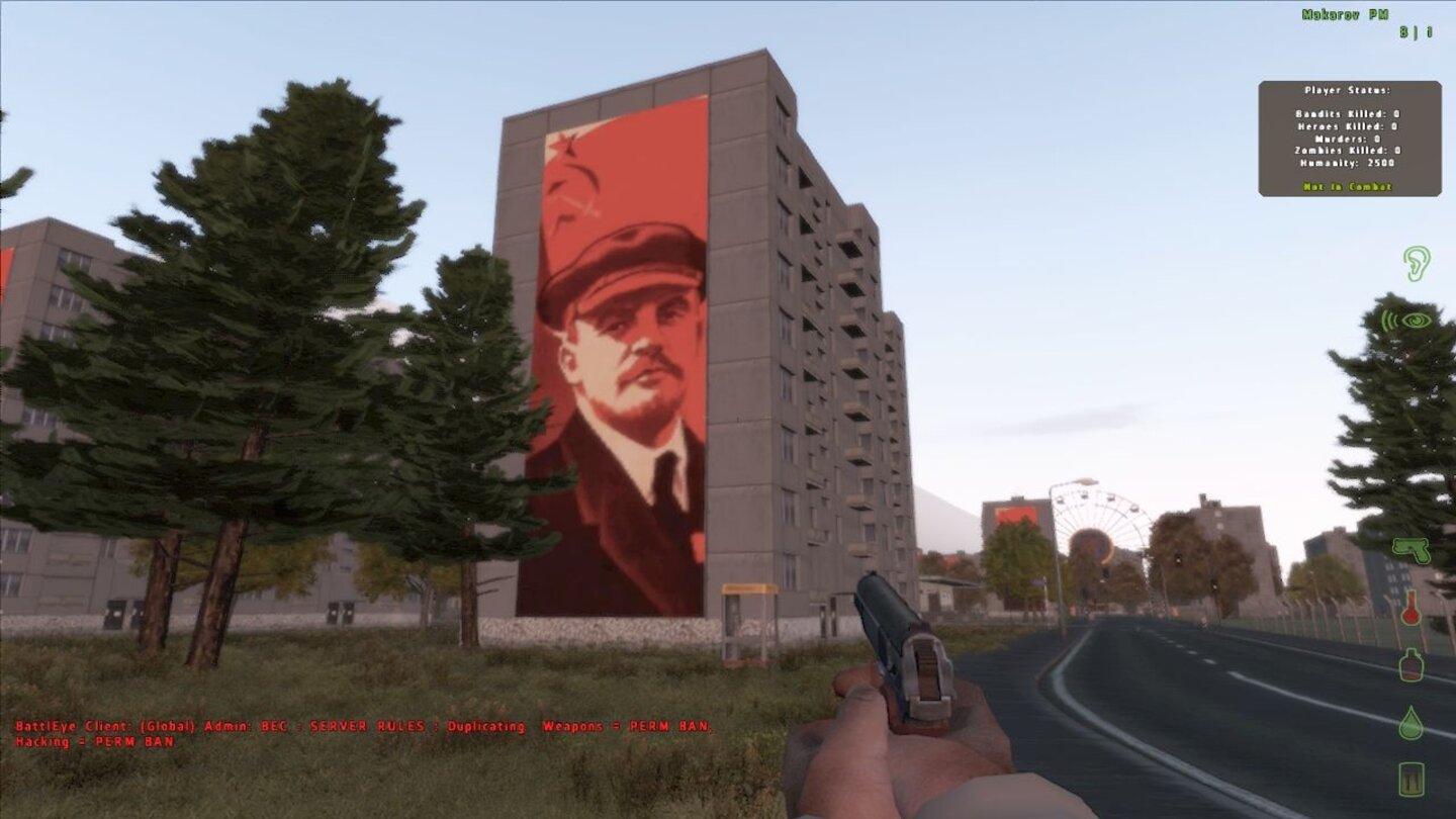 Bilder machen graue Wände lebendigAuf Taviana scheint die Zeit stehengeblieben zu sein. Bilder aus der Zeit des Sozialismus (hier ein stilisierter Lenin) prägen die Städte.