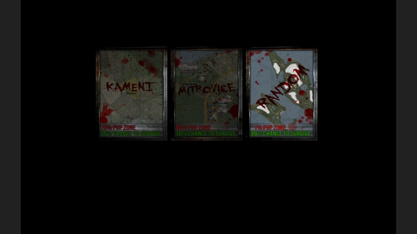 Spawnbereich Im Gegensatz zum Standard DayZ kann man in Origins seinen Spawnpunkt selbst wählen. Lästiges Suchen nach Mitspielern fällt darum weg - Reibereien mit anderen Überlebenden sind aber vorprogrammiert.