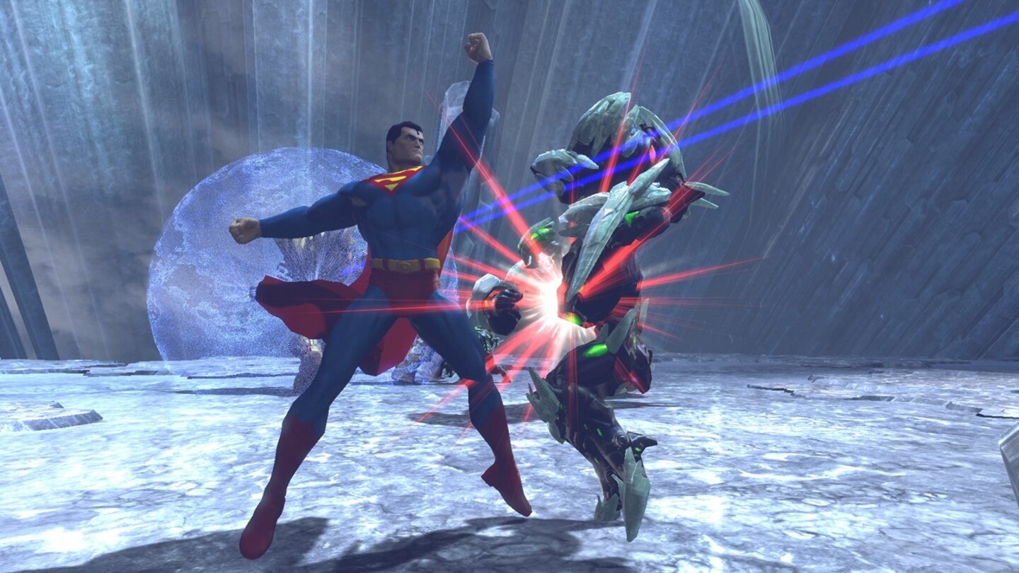 DC Universe OnlineScreenshots aus dem fünften Content-Update The Fate of the Fortress, was der zweite Teil des Fortress-of-Solitude-Updates ist und unter anderem einen neuen Raid an der Seite von Superman und Lex Luthor liefert.