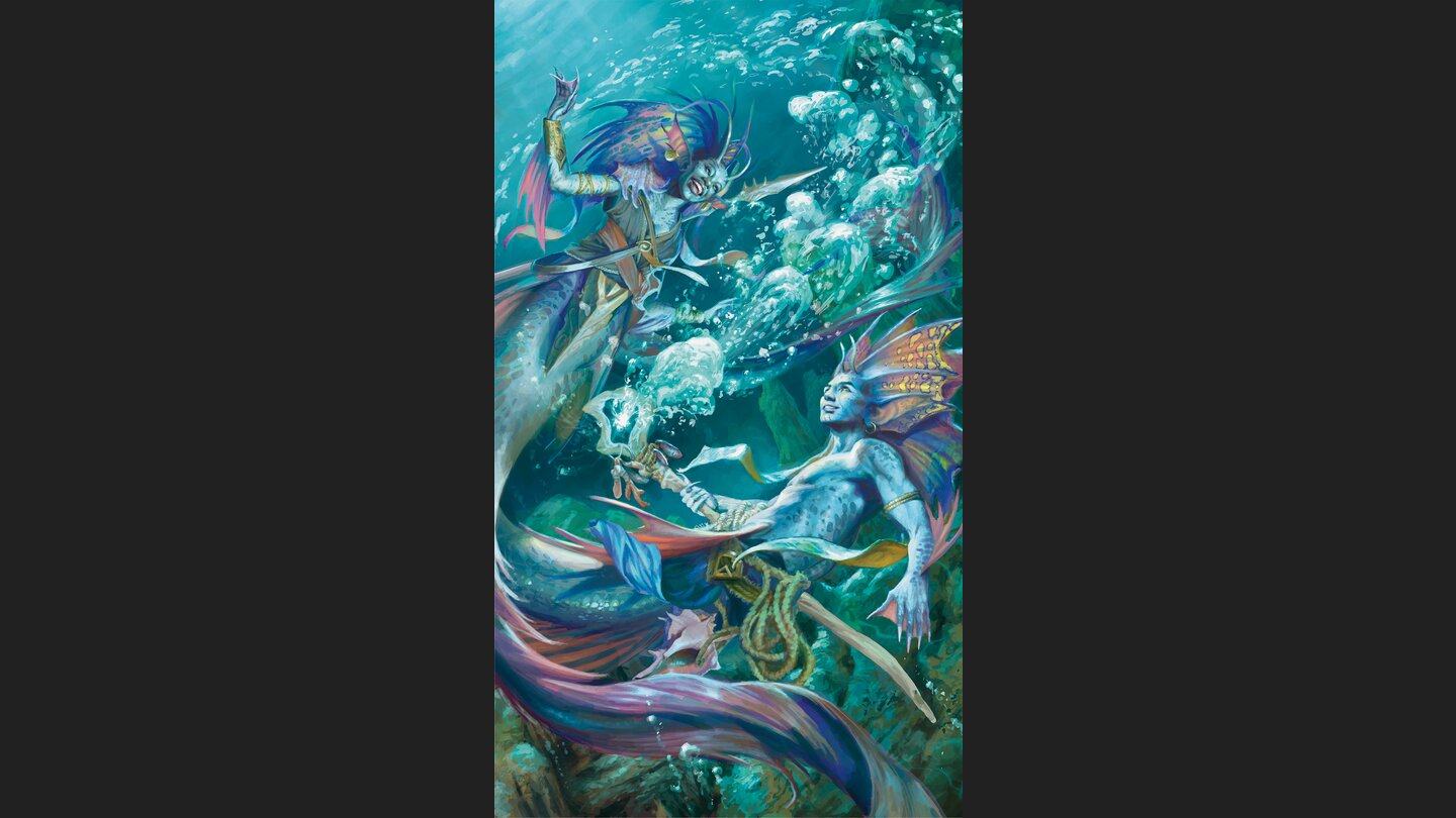 Das neue Handbuch führt neue Varianten bekannter Wesen ein. Für das Merfolk etwa die sogenannten Wavebender.