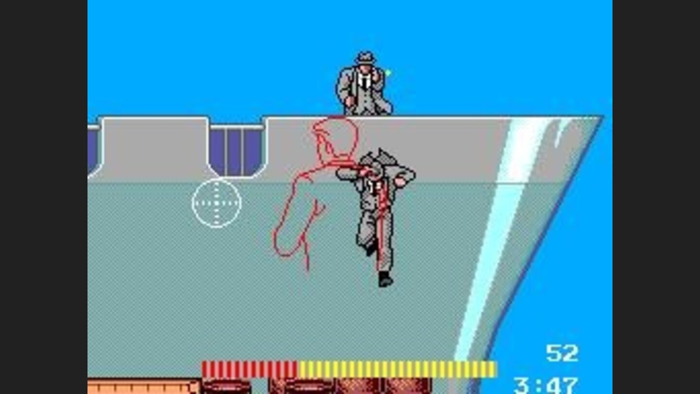 Goons jumping off the boat