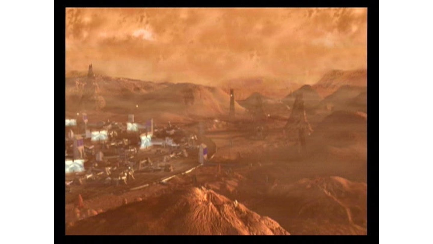 One of the Mars colonies you'll be defending