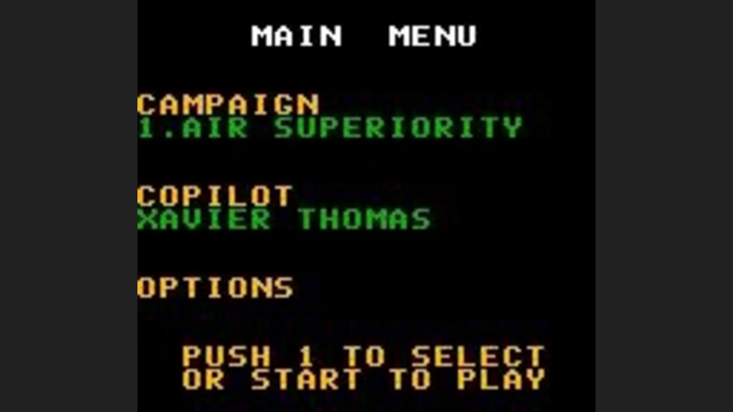 Main menu