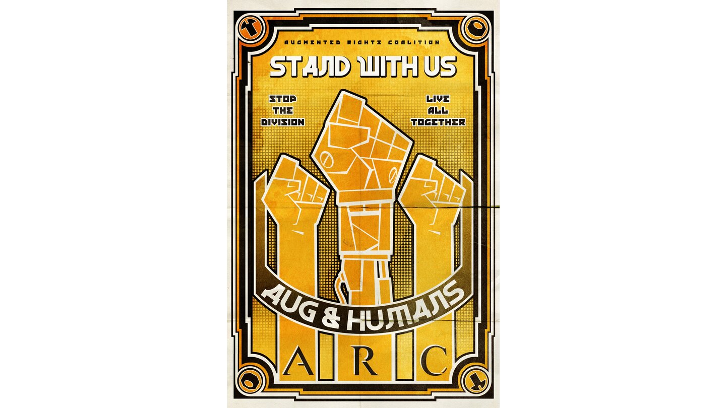 Deus Ex: Mankind Divided - Propaganda-Plakate - QR-Codes