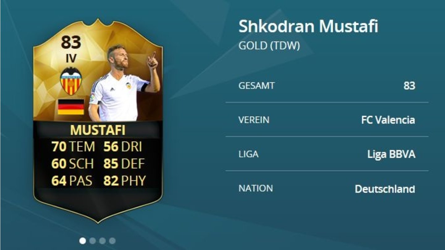 FIFA 16 Ultimate TeamShkrodan Mustafi
