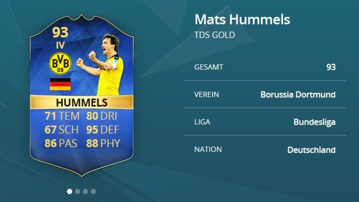 FIFA 16 Ultimate TeamMats Hummels