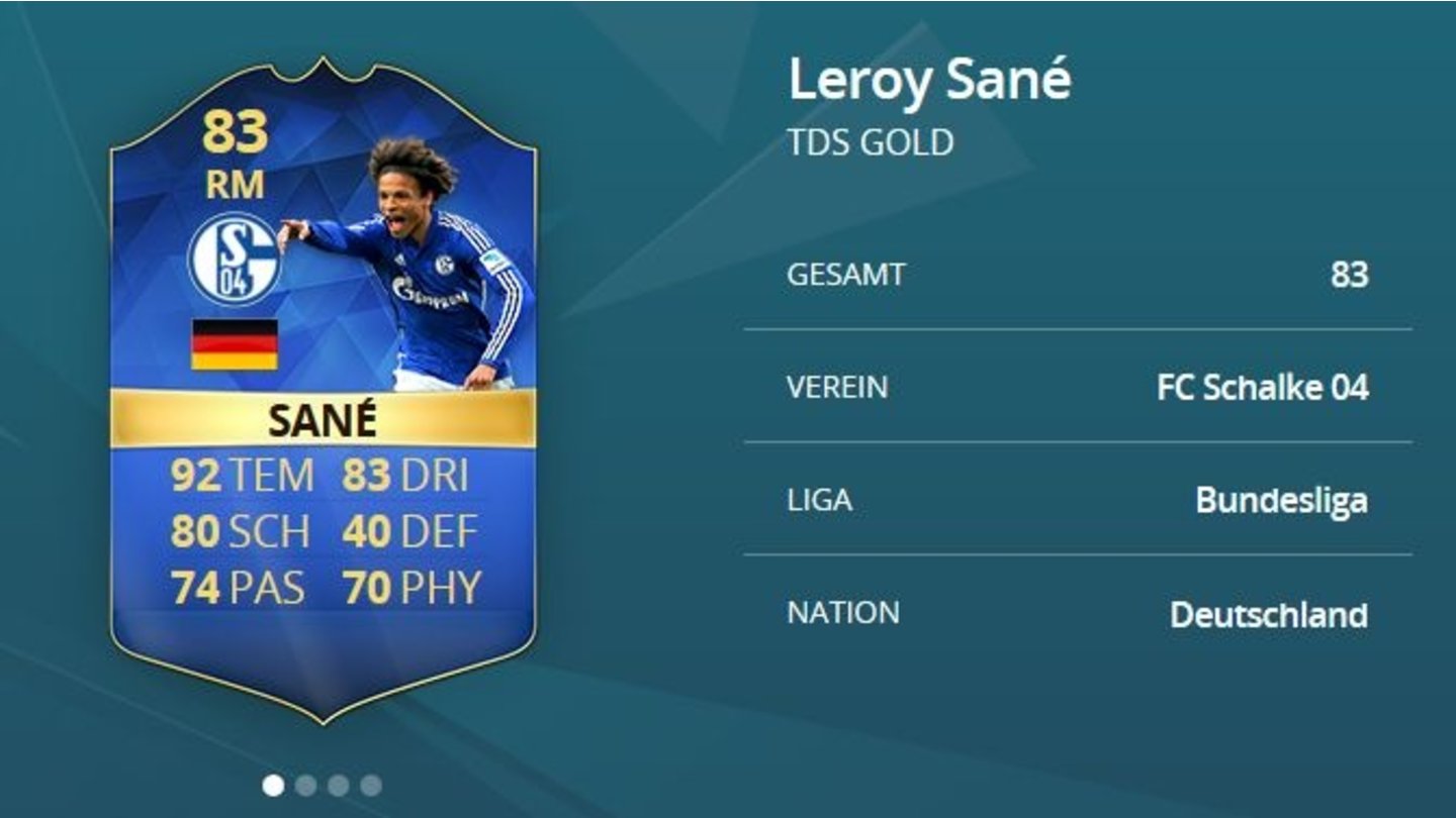 FIFA 16 Ultimate TeamLeroy Sane