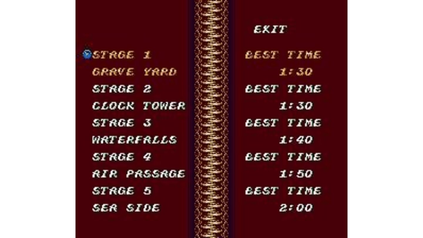 Stage Select (in Time Mode)