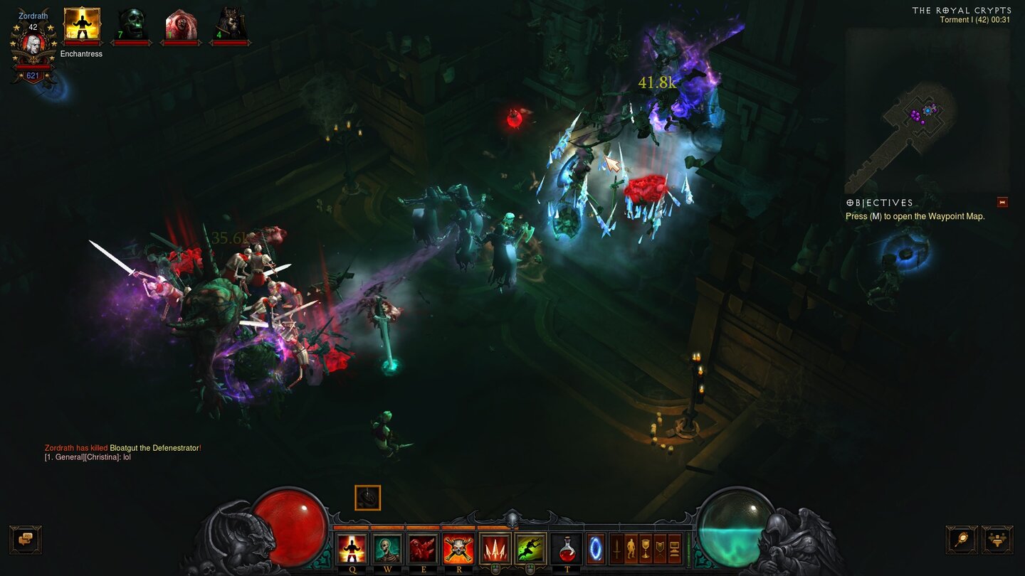 Diablo 3: Rise of the NecromancerSkelettmagier sind eine sehr ungewöhnliche Dienerfähigkeit: Sie kosten einige Ressourcen und teilen hohen Schaden aus, verfallen aber schnell und müssen stetig nachbeschworen werden.