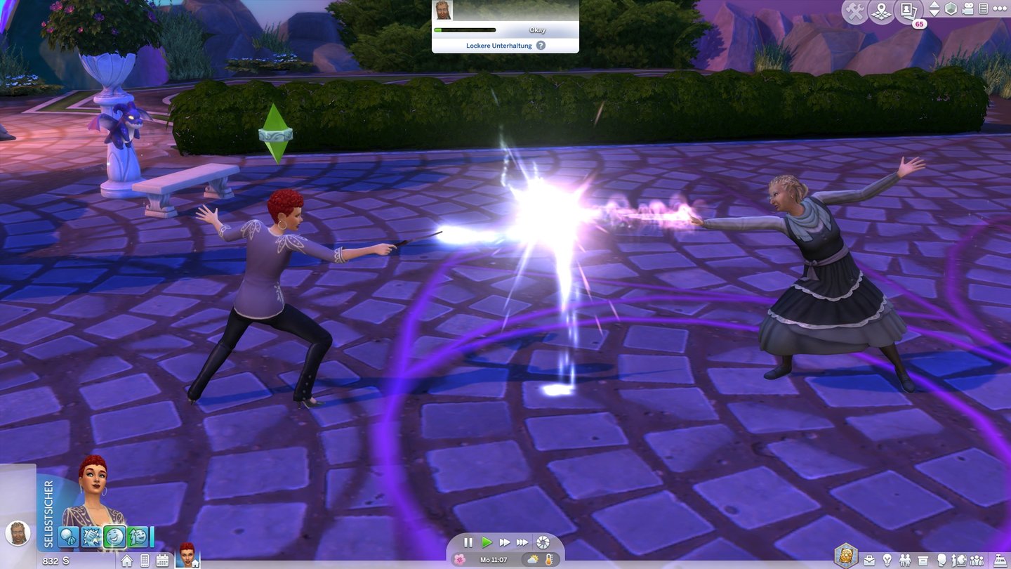 Die Sims 4: Reich der MagieBeim Zaubererduell zeigt sich, wer der bessere Magier ist!