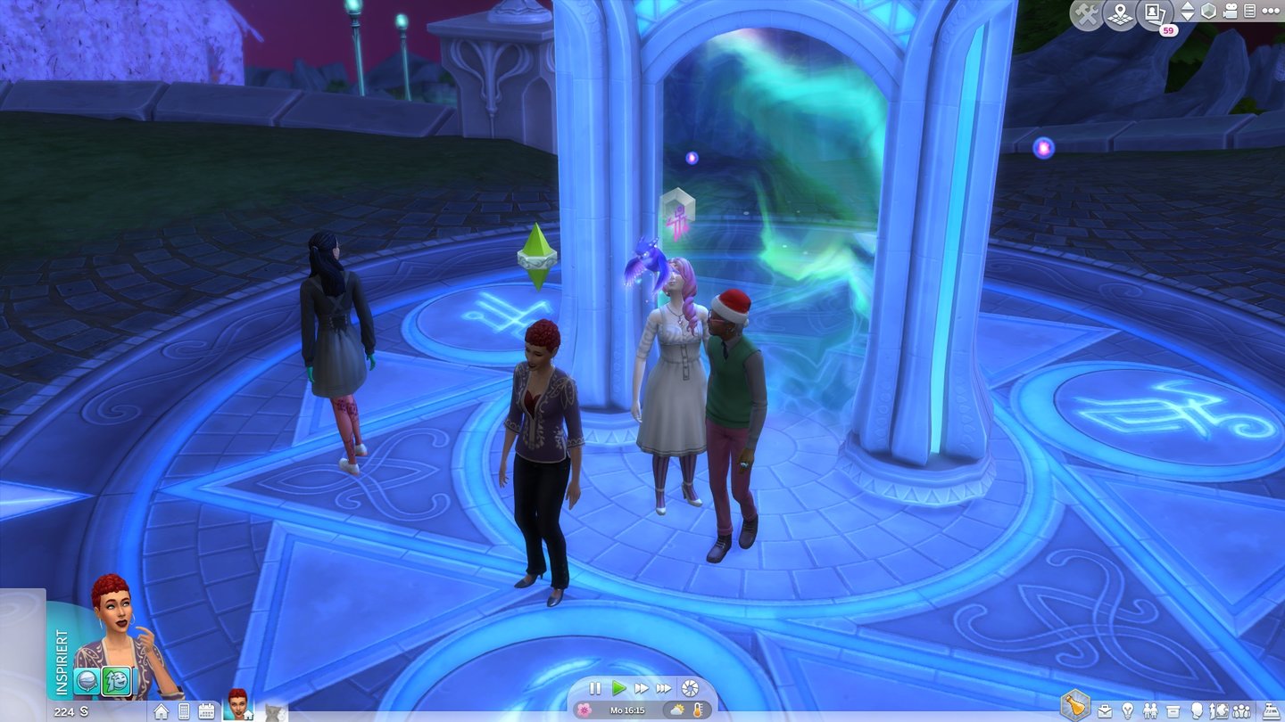 Die Sims 4: Reich der MagieDurch ein magisches Portal gelangen wir in die Welt der Zauberer.