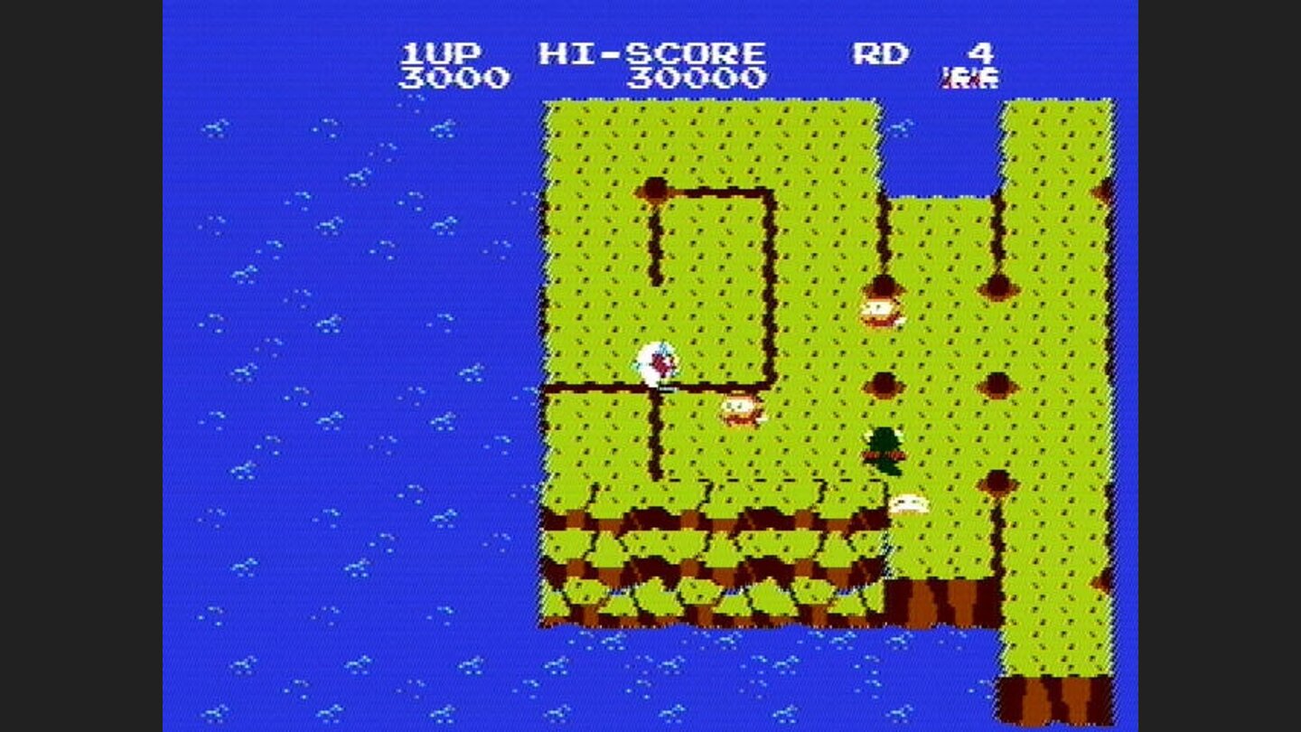 Part of the island falling into the ocean