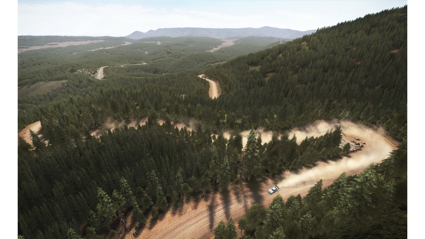 Dirt RallyScreenshots von der Hillclimb-Strecke »Pikes Peak«