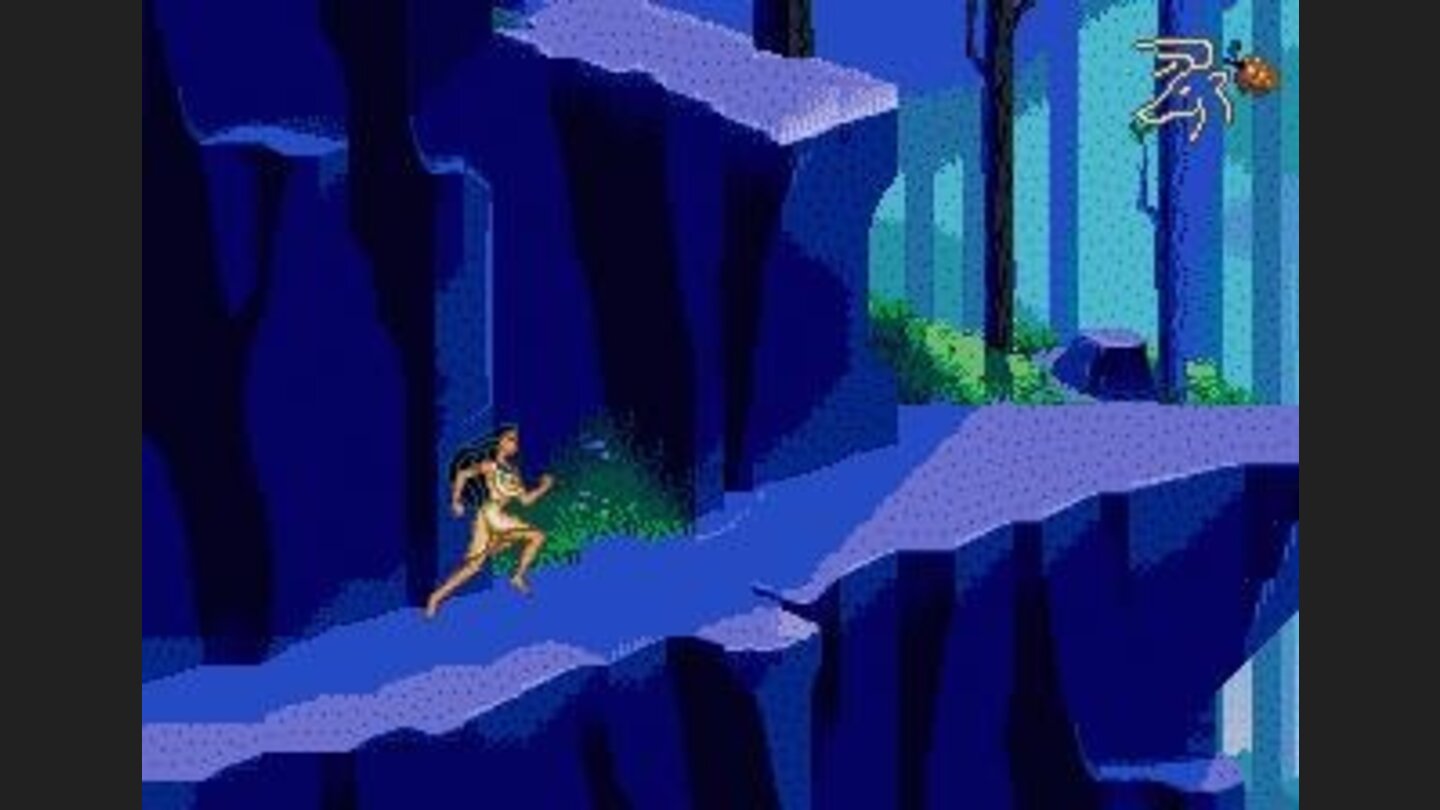 ..which helps Pocahontas to run faster.