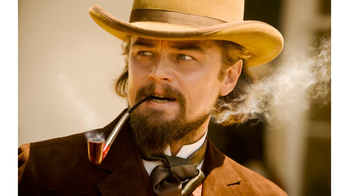 Django UnchainedLeonardo diCaprio hat in der Rolle des Plantagenbesitzers Calvin Candie nicht nur schlechte Zähne, sondern extrem schlechte Manieren.