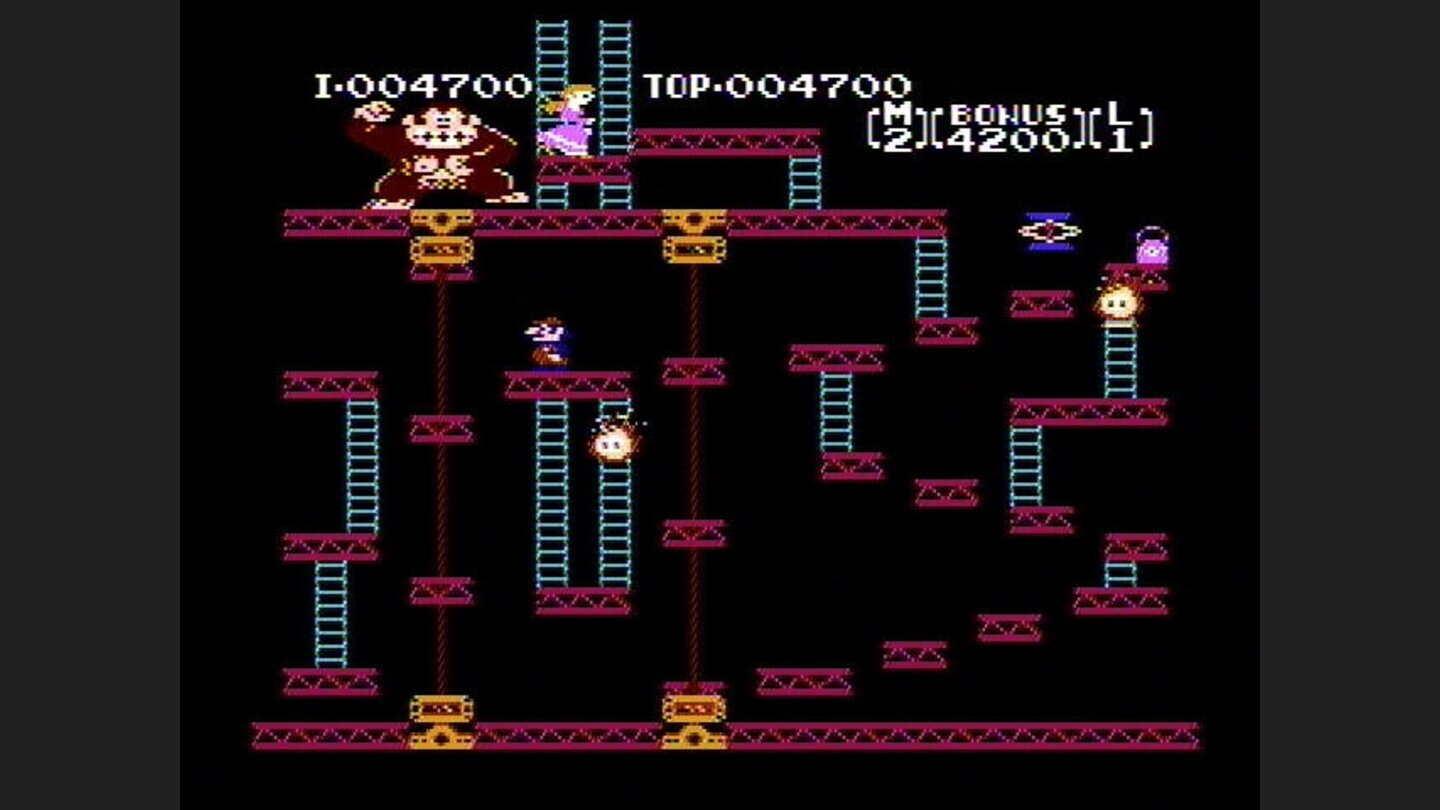 Trickier platforms (Donkey Kong)