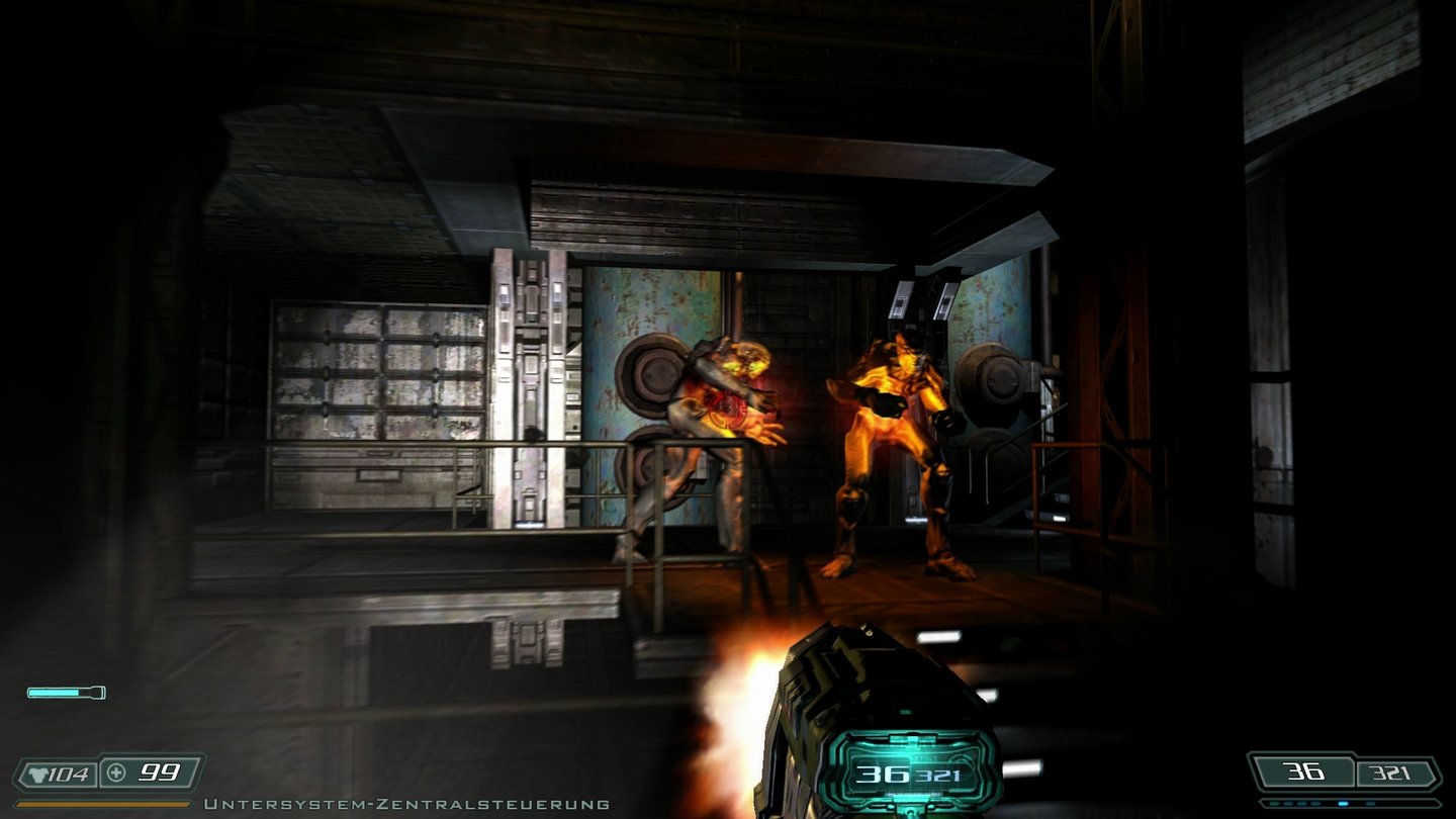 Doom 3 BFG EditionNormale Zombies stellen dagegen nur selten eine Bedrohung dar.