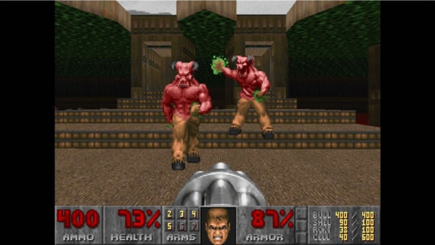 DoomLaut id Software dumm wie ein Laster und genauso groß: Die Barons of Hell.