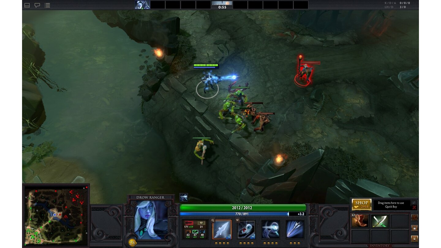 Dota 2 - Die Ingame-Models der HeldenDrow Ranger - Frost Arrow