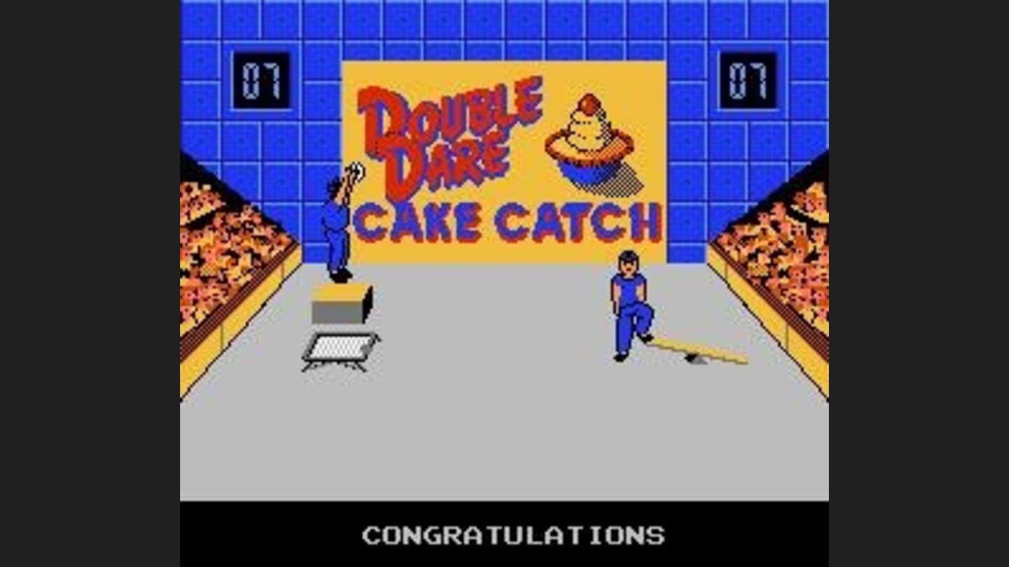 Thats right, the random numbers lined up just right in the computers program and I caught the cake.