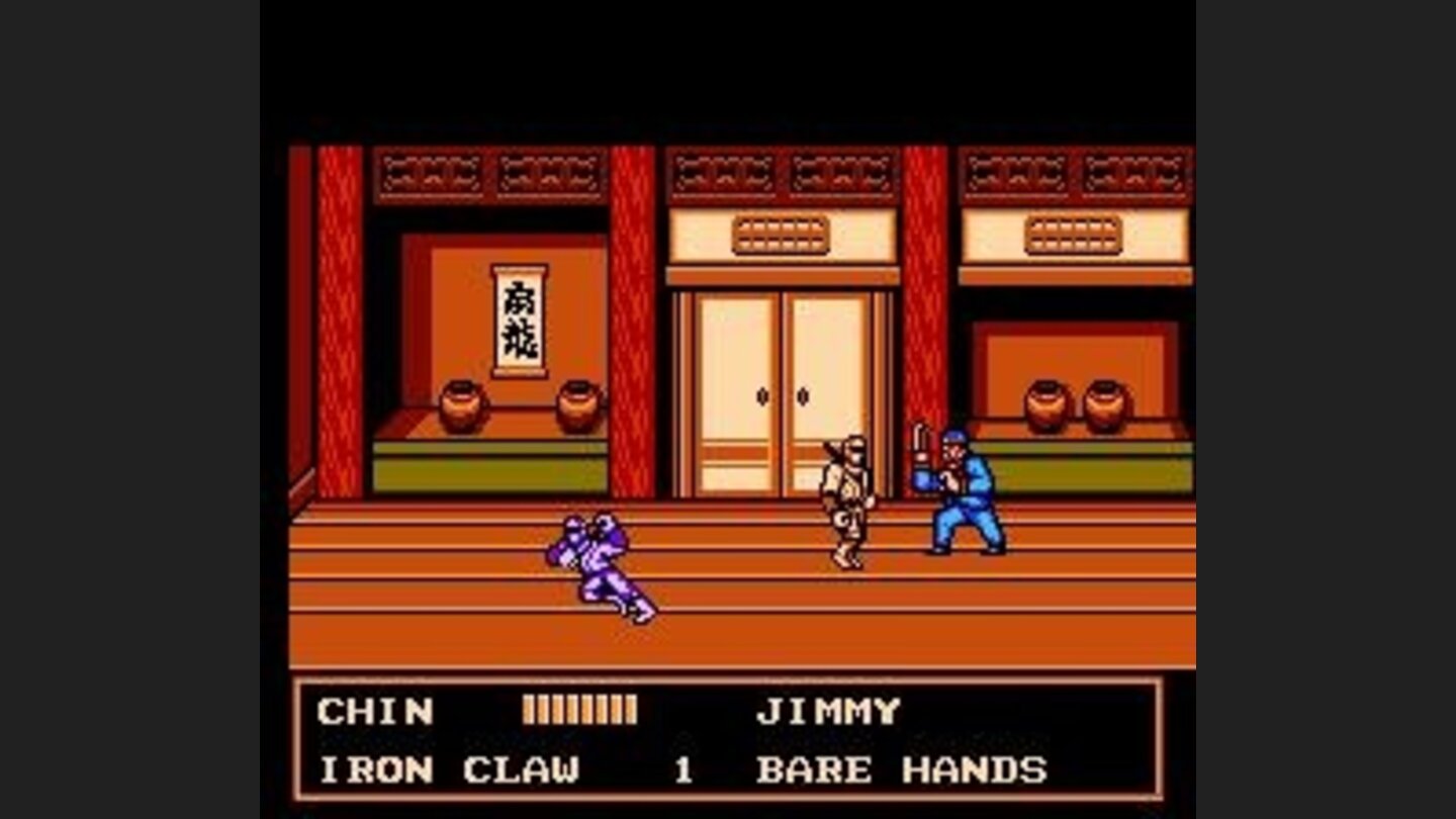 The ninjas are no match for Chin Seimei and his iron claw.