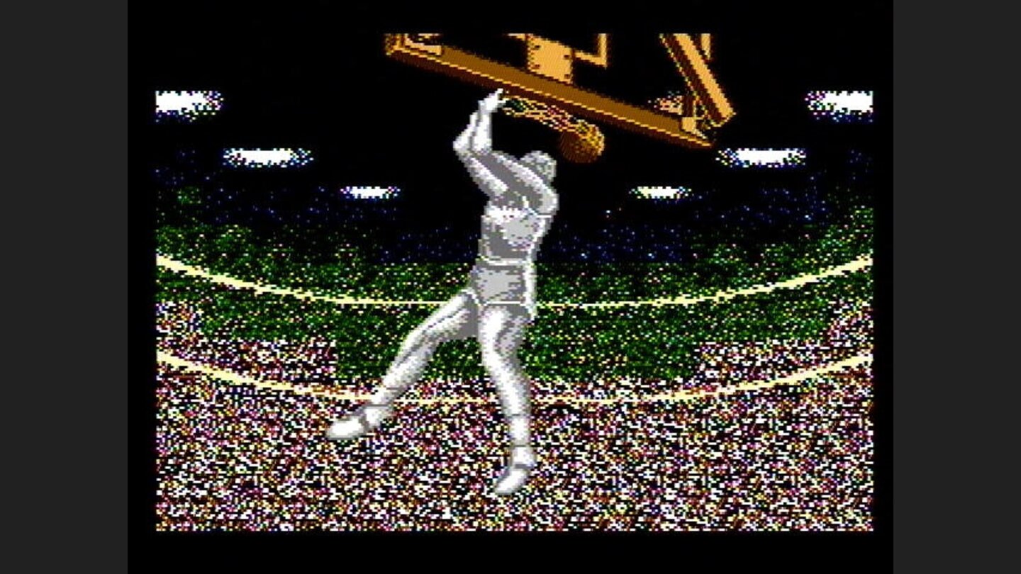 A reverse slam dunk!