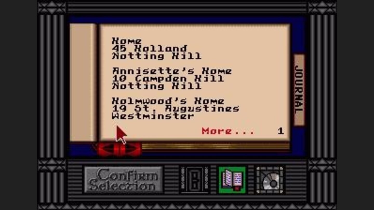 The sites can be chosen from the address book.