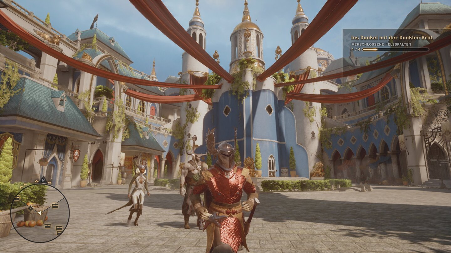 Dragon Age: Inquisition (Xbox One)In der reichen Hauptstadt von Orlais begeben wir uns zum Einkaufen und bestehen einige dialoglastige Missionen.