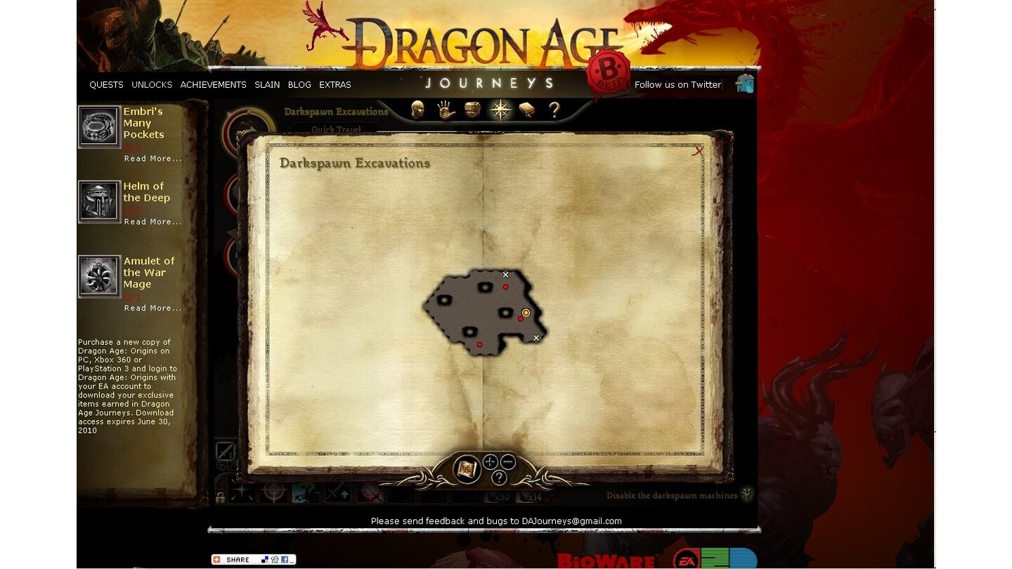 Dragon Age Journeys - Browserspiel Special