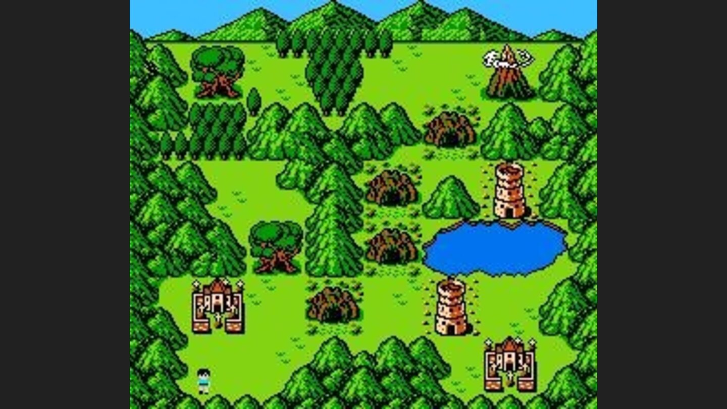 A level with various dungeons to visit