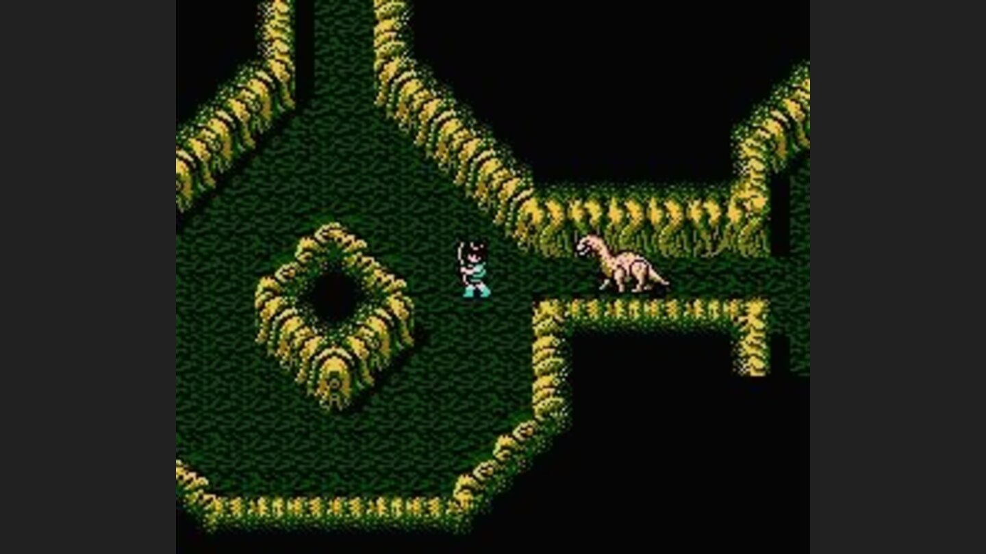 A dinosaur-like guy is after me