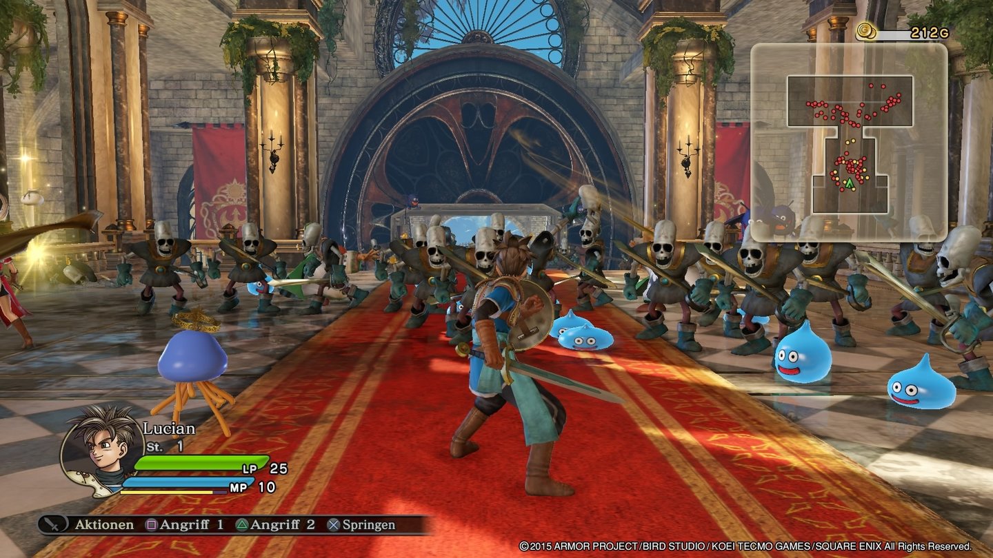 Dragon Quest: HeroesMit seinen Gegnerhorden erinnert Heroes stark an die Schlachten von Dynasty Warriors.