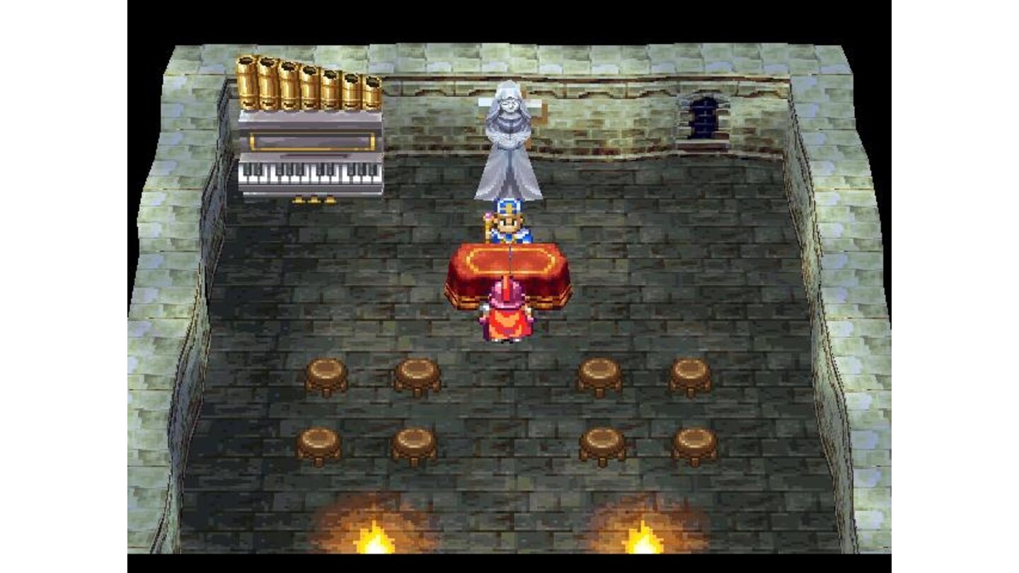 Nice orgue there, dude! Before curing me from poison and saving my game, play me some Bach, willya?!