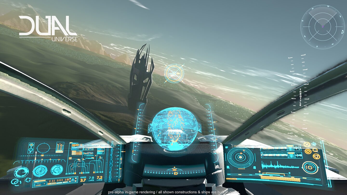 Dual Universe - PreAlpha-Screenshot - Cockpit