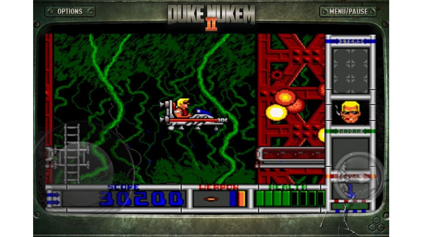 Duke Nukem 2Abgehoben: Für Abwechslung sorgen die Ausflüge in Fahrzeugen.