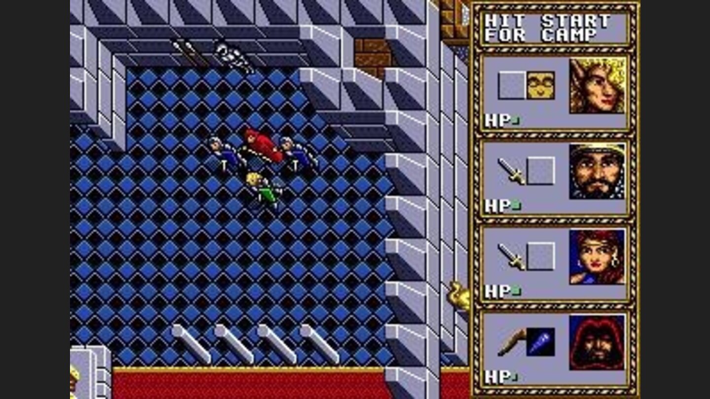 Inside the castle, which is in the center of the world.