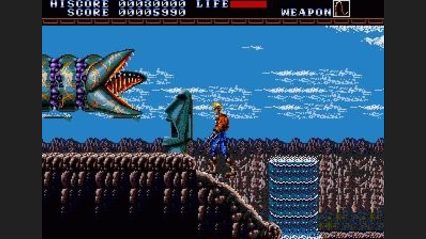 Fight worm-like enemies.