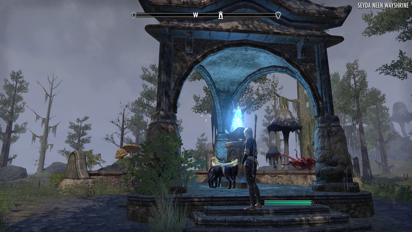 Elder Scrolls Online: Morrowind - KonsoleDie Wegschreine dienen als Schnellreisepunkte durch die Spielwelt.