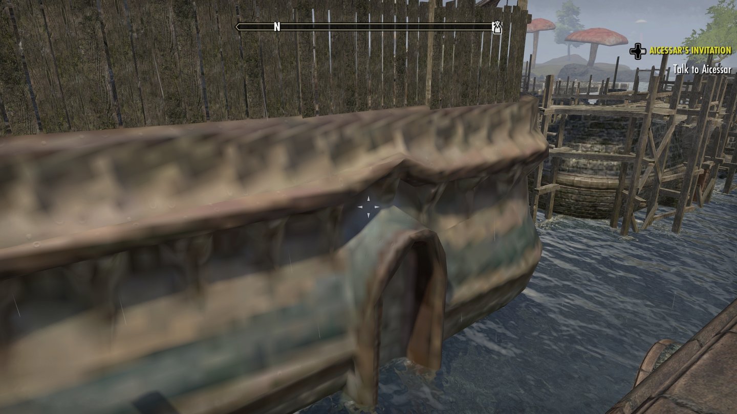 Elder Scrolls Online: Morrowind - KonsoleWenn man eine neue Gegend betritt, sehen zumindest auf der Xbox One die Texturen an manchen Stellen erst mal so aus...