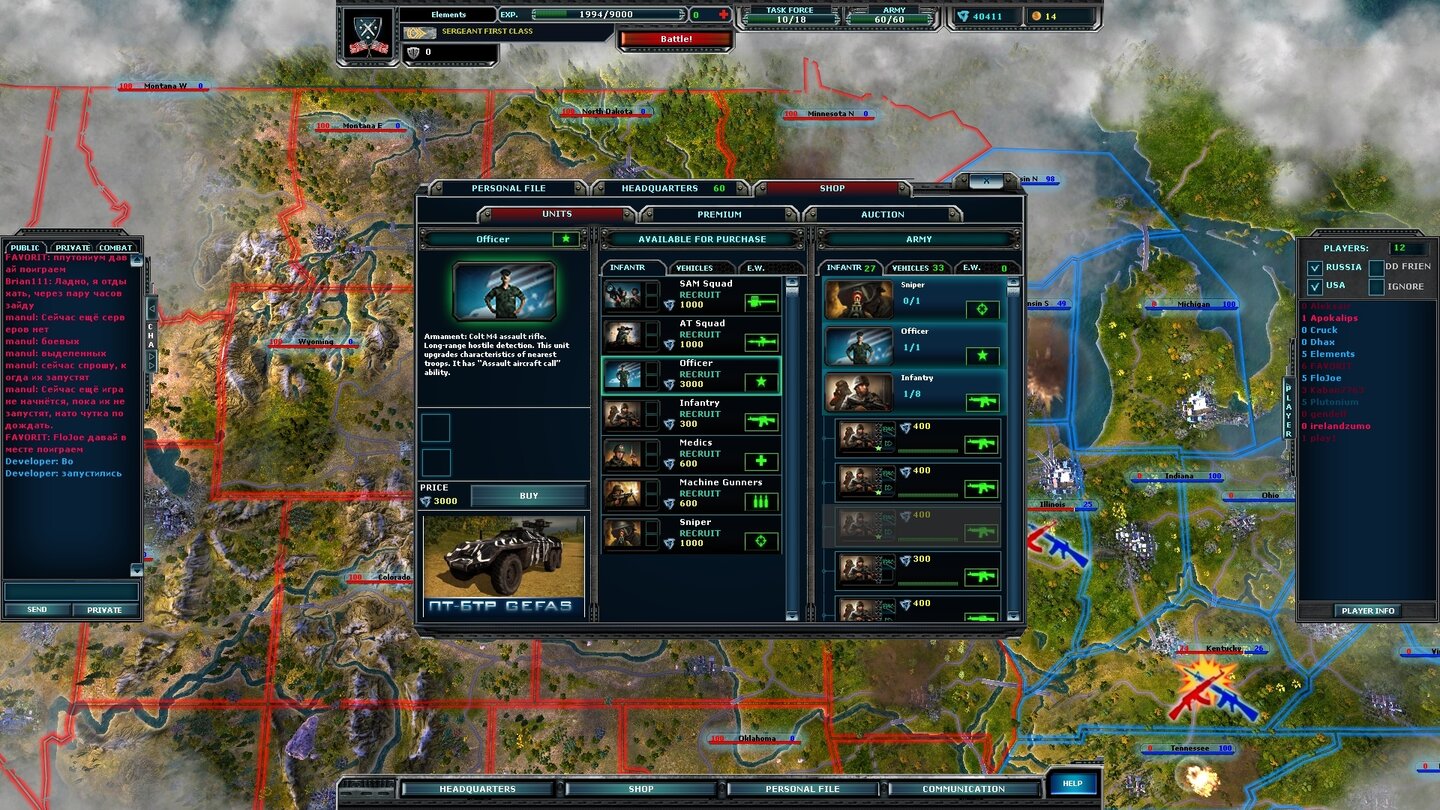 Elements of War Online