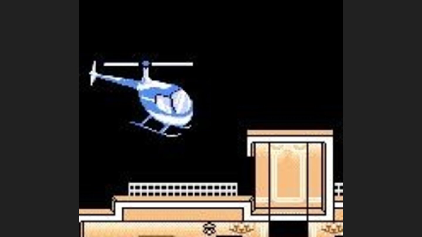 Arriving to second building via chopper