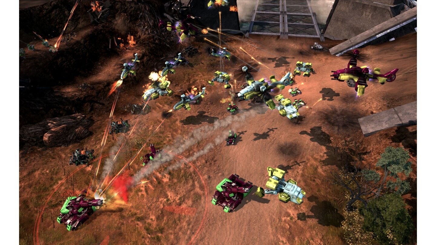 End of NationsBei Koop-Schlachten stimmen sich die Spieler im Vorfeld ab, auf welchen Einheitentyp (etwa Luft, Panzer, Infanterie) sie ihren Fokus legen wollen.