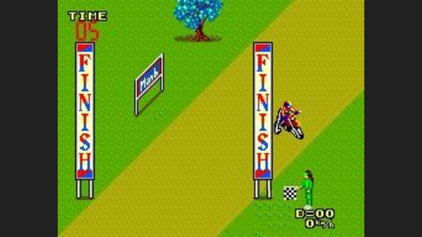 The finish line for track 1