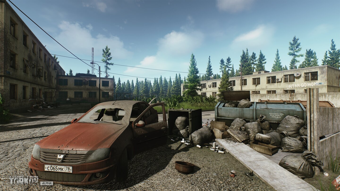 Escape from Tarkov - Screenshots aus dem ersten Alpha-Gebiet »The Customs«