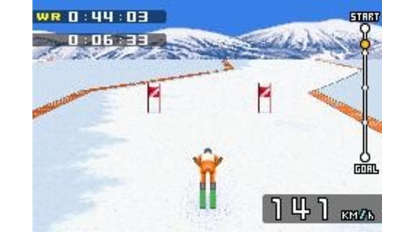 Alpine Skiing Downhill... make it through the gates or get disqualified