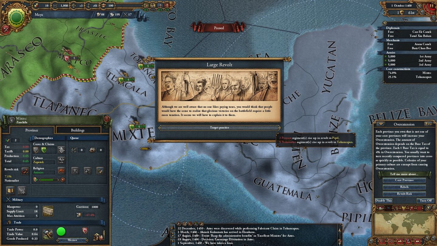 Europa Universalis 4Erst hatten wir kein Glück, und dann kam auch noch Pech dazu: Zufallsereignisse können die schönsten Pläne durchkreuzen.